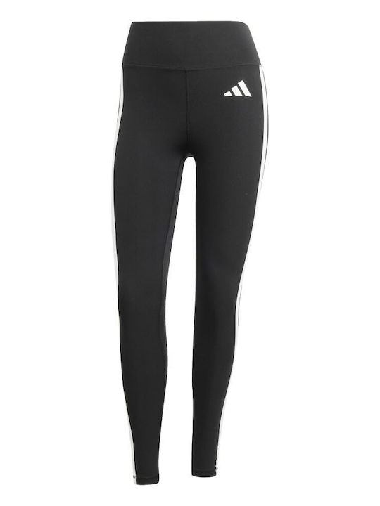 Optime Essentials 3-stripes Training Γυναικείο Μακρύ Κολάν Μαύρο
