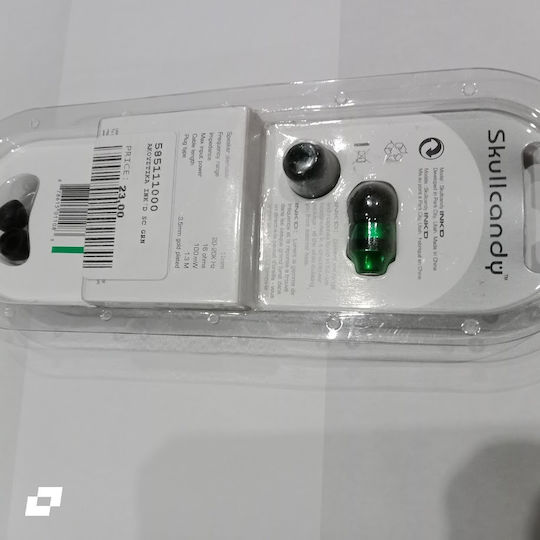 Skullcandy S2INCZ-036 In-ear Handsfree Headphones with Connector 3.5mm Green