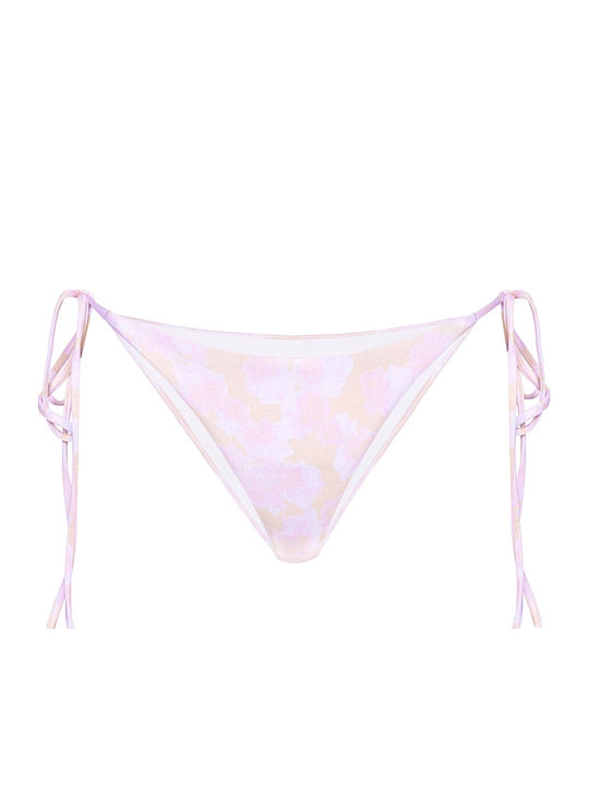 Bikini Slip with Laces Purple Pink