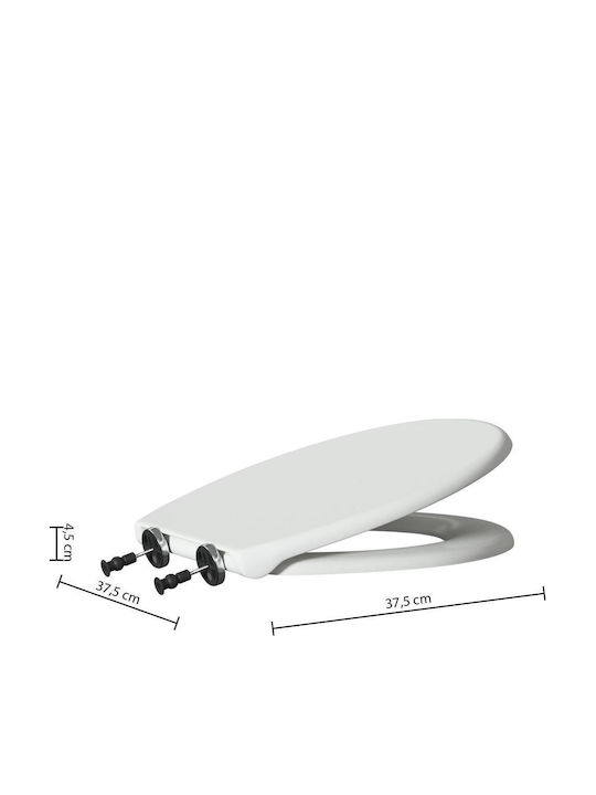 5Five Plastic Toilet Seat White 45cm