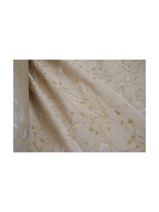 Saray Home Vorhang mit Bleistiftfalten CE 930 Beige / Gold 930-280 220x280cm