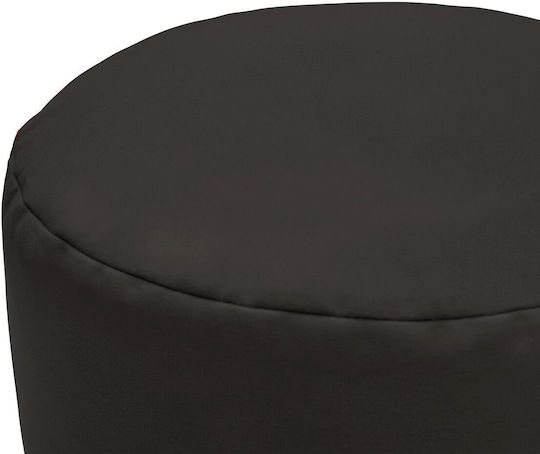 Πουφ Hocker Point Canvas Recycled Black Licorice 50x50x35cm