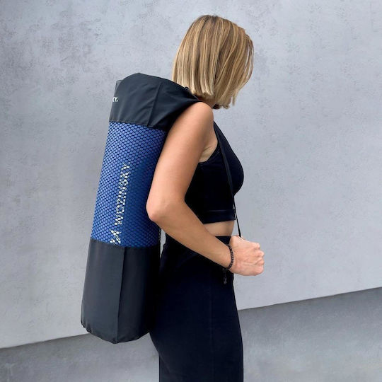 Wozinsky Pilates Exercise Mat Blue with Carry Strap 181x63x0.9cm