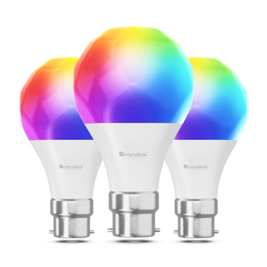 Nanoleaf Смарт крушки LED 9W за фасунга B22 и форма A60 RGB 3бр