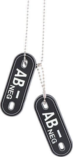 Blood Group Dog Tags Chain Ab