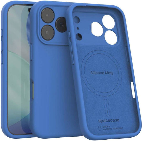 Spacecase Umschlag Rückseite Silikon Blau (iPhone 17 Pro)