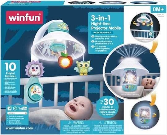 Winfun Mobilă Pătuț cu Muzică și Proiector pentru 0++ Luni