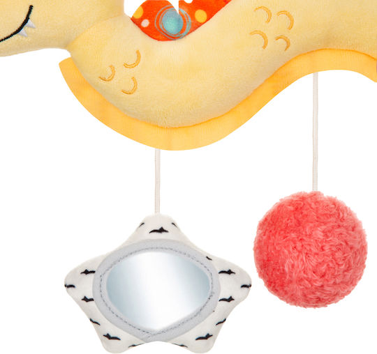 Akuku Hanging Baby Toy for Cot with Mirror Dragon for Newborns