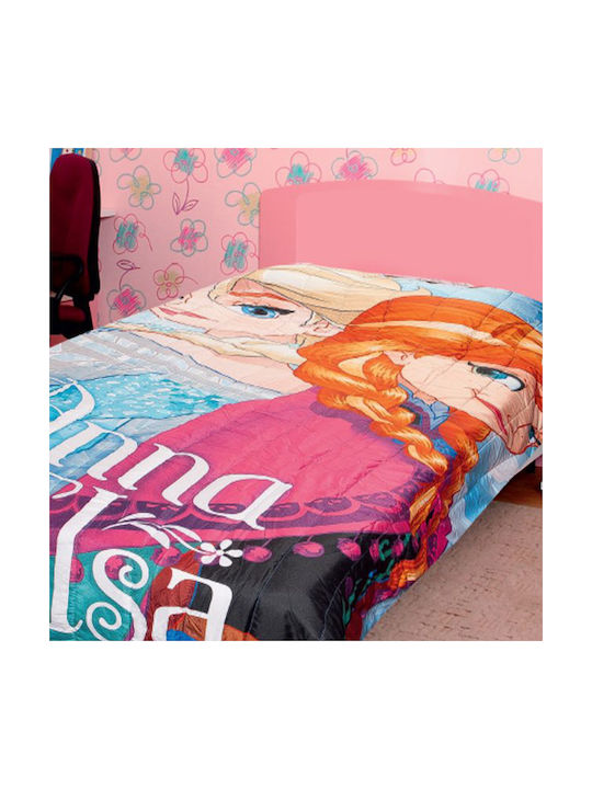 Dimcol Kinderdecken Einzeln Frozen Mehrfarbig 160x250cm