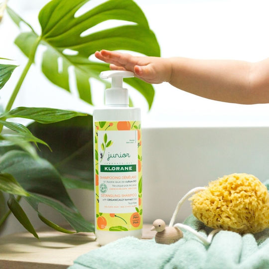 Klorane Kids' Shampoo & Conditioner Junior with Peach for Easy Combing in Gel Form 500ml