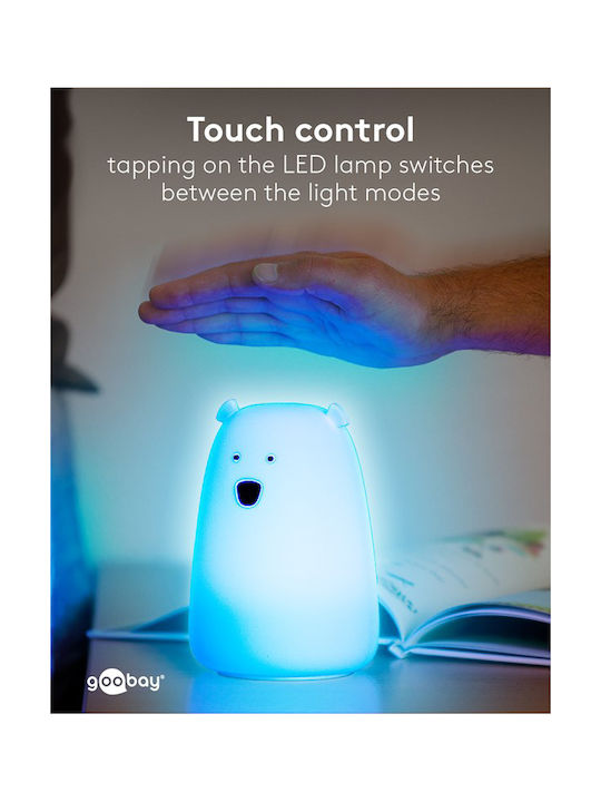 Goobay Led Kids Decorative Lamp with Design Projection White 16x11.1x11.1cm