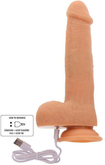 ToyJoy Get Real Ρεαλιστικός Δονητής με Remote Control 21cm Μπεζ