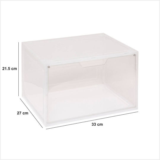 5Five Kunststoff Aufbewahrungsbox für Schuhe 33x27x21.5cm 1Stück