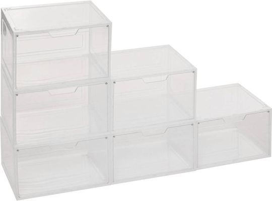 5Five Kunststoff Aufbewahrungsbox für Schuhe 33x27x21.5cm 1Stück