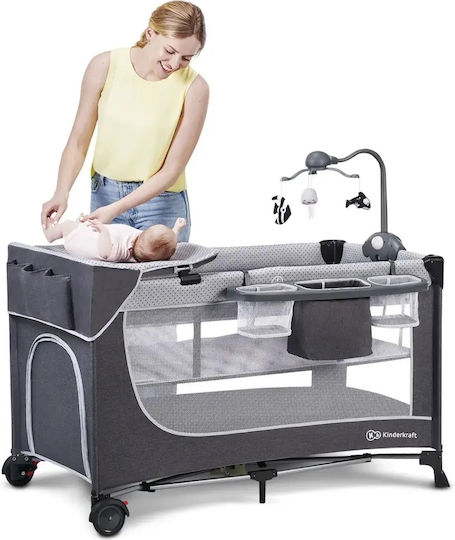 Kinderkraft Leody Loc de joacă Gri 126x65cm