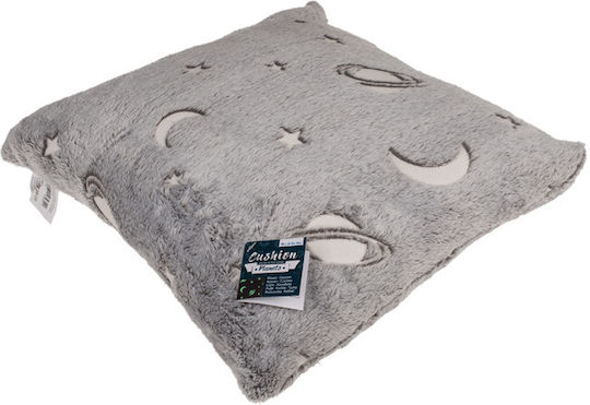 Pernă Decorativă Pentru Copii Planete Strălucește În Întuneric 40x40cm