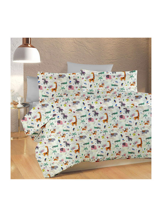Dimcol Bebe Детска калъфка за възглавница White-Multi 35x45см.