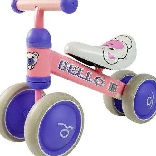 Lean Toys Bicicletă de Echilibru pentru Copii Roz
