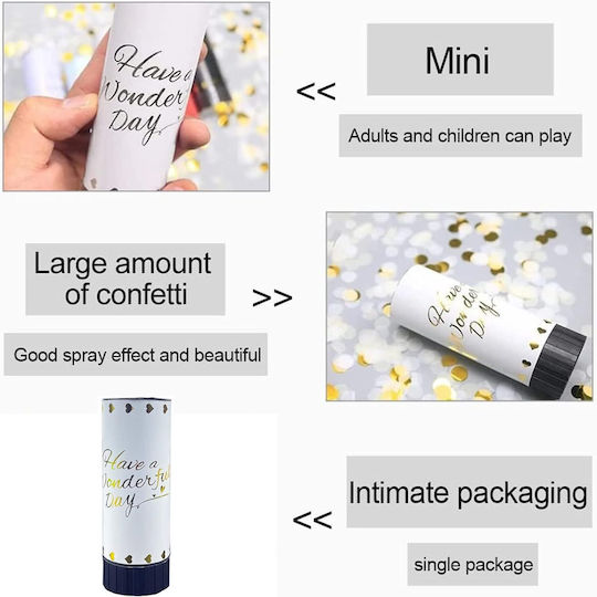 Wedding Confetti Cannon White