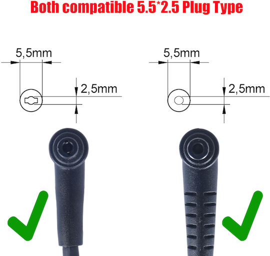 Laptop Power Supply AC Adapter Charger Delta ADP-180MB K 19.5V 9.23A 5.5mm x 2.5mm Laptop Notebook Charger OEM Code 60176