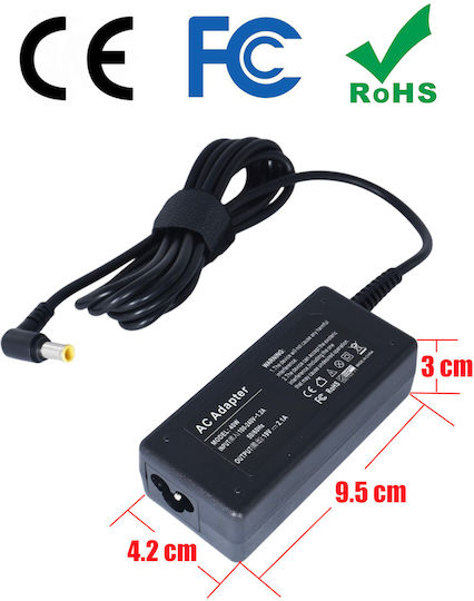 Netzteil Ladegerät für LG LED LCD Monitor LCAP21C LCAP25B E1951S E2251S E2051S 27EA63V EAY65890005 ADS-45FSQ-19 19V 2.10A 40W 6.5mm*4.4mm Monitor Ladegerät Code 60311