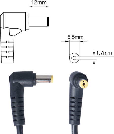 Τροφοδοτικό Laptop Ac Adapter Φορτιστής Acer 5750g 5735 5735z 5739g 5742g 5749z 5920g 5930 6530 6920 7100 7230 7330 Yψηλής Ποιότητας High Quality Κωδ.60033
