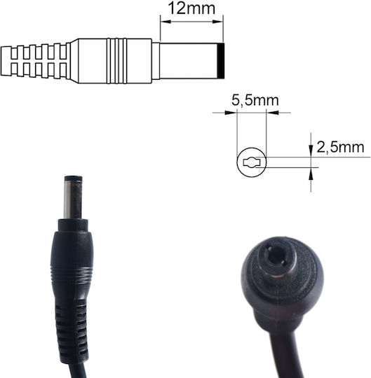 Τροφοδοτικό Laptop Ac Adapter Φορτιστής Toshiba L40-17s L40-18y L40-16d Psl48e-03702rge Psk3we-04f009ge Oem Υψηλής Ποιότητας Κωδ.60013