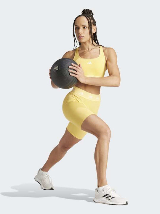 Techfit Bike Training Γυναικείο Ποδηλατικό Κολάν Σύσφιξης Κίτρινο