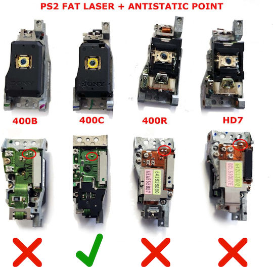 Optical Laser Lens Head Khs-400c Khs400c Sony PlayStation Ps2 Fat Kem 410a Scph-3000x Scph-5000x U9l13682 Code 1-game140
