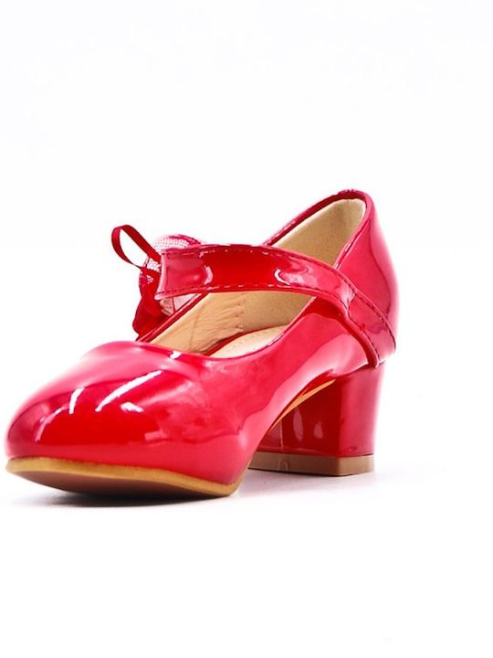 Kids Ballerinas with Hoop & Loop Closure Burgundy