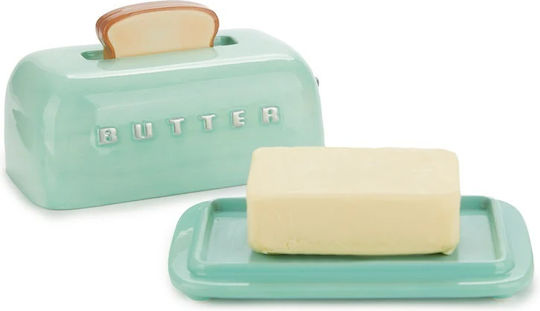 Pylones Butter Dish Ceramic Green