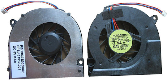 Laptop CPU Cooling Fan for HP Compaq 6530s 6531s 6535s 6710b 6710s 6715b 6715s 6720s 6730b 6730s 6735b 6735s 6820s 6830s Nc6310 Nc6320 Nx6310 Nx6315 Nx6320 Nx6325 Nx6330 Xs10n05yf05v-bj001 Dfs531005mc0t Dfb451005m20t M408c 112812a Code 80031