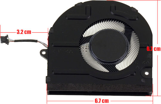 Laptop CPU Cooling Fan Dell Inspiron 7415 5410 2-in-1 Inspiron 5510 023.100nb.0021 Bn6805s5h-n00p Krk6p 0krk6p Eg50050s1-ch90-s9a 4pin Code 81157
