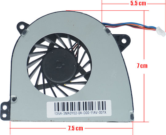 Ανεμιστηράκι Laptop Cpu Cooling Fan Toshiba Tecra A50-a Tecra A50-a-10h Tecra A50-a-10j Tecra A50-a-10x Tecra A50-a-12m Κωδ 80500