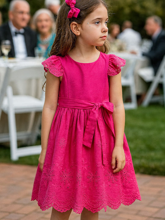 Kinderkleid Fuchsia