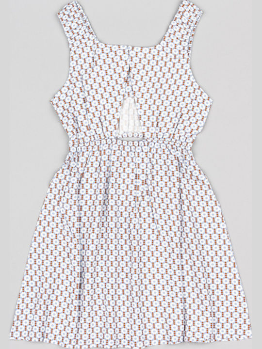 Rochie pentru Copii Fără mâneci Floral Sky Blue