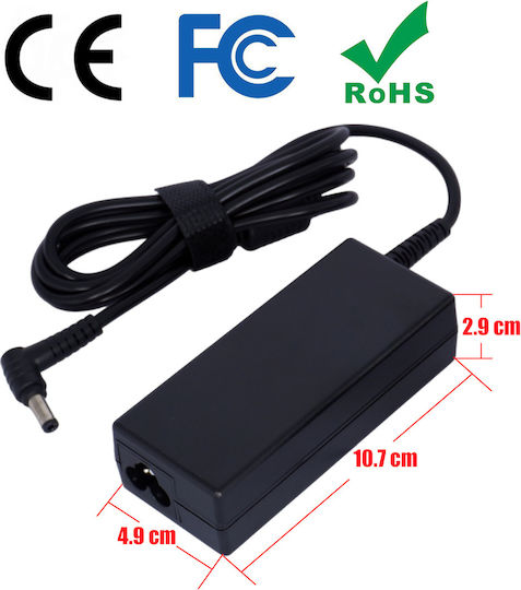 Τροφοδοτικό Laptop Ac Adapter Φορτιστής Asus 65w 19v Pa-1650-02 Exa1208eh Pa-1650-78 3.42a 5.5mm X 2.5mm Laptop Notebook Charger Oem Υψηλής Ποιότητας Κωδ.60055