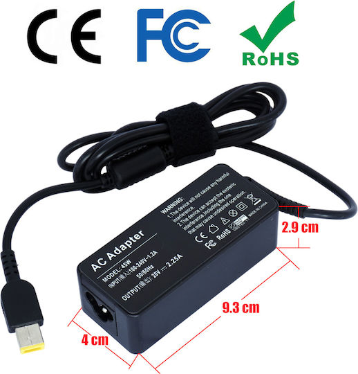 Laptop-Netzteil AC Adapter Ladegerät Lenovo 45W 36200246 20V 2.25A ADLX45NCC34 ADLX45NLC3 36200246 ADLX45NDC3A 45NO289 ADLX45NNCC3A ADLX45NCCEA USB Laptop Notebook Ladegerät OEM Hohe Qualität Code 60060