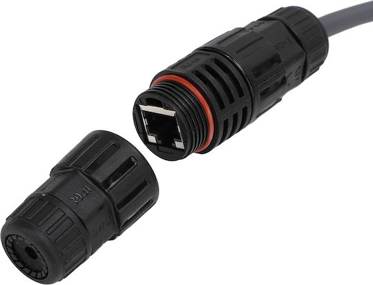 Replacement Flat High Performance Waterproof Cable To RJ45 Ethernet Female Converter Cable Starlink Satellite Router Gen2 V2 Gray Code 1-per0106
