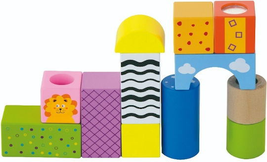 Andreu Toys Κύβοι Of X Sound Blocks από Ξύλο για 2+ Ετών 12τμχ