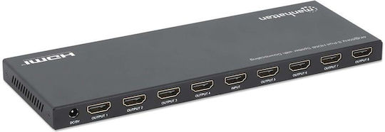 Hdmi Splitter Manhattan 4K 60Hz 8-Port Downscaling