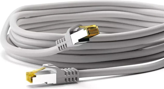 S/FTP Cat.7 (10Gbps) Καλώδιο Δικτύου Ethernet 20m Γκρι