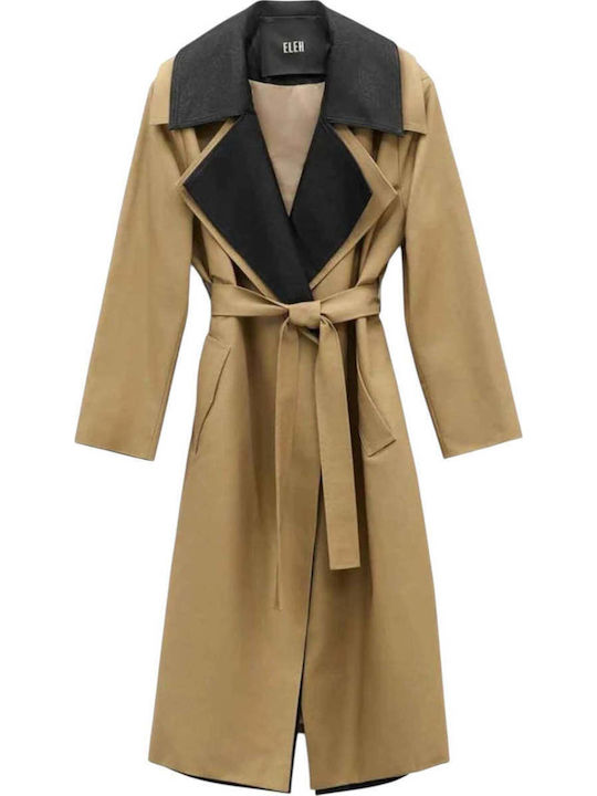 Femeie Beige Trenci