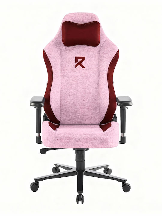 Redragon C505 Fabric Gaming Chair with Adjustable Arms Pink