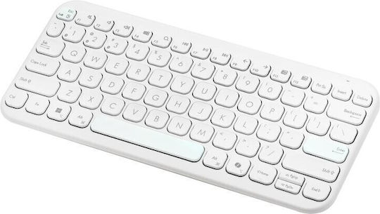 Asus Marshmallow KW100 Wireless Bluetooth Keyboard Only English US White