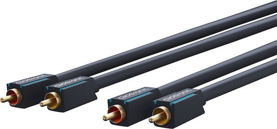 Clicktronic 70376 Cable RCA male - RCA male 0.5m