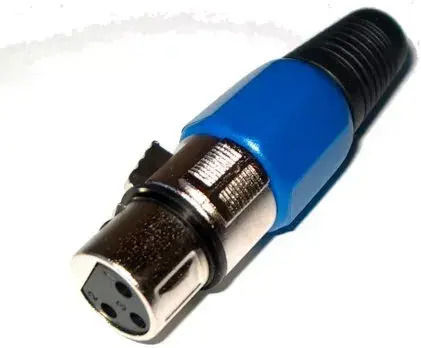 Mufă Microfon Albastră (Feminin) Cablu Microfon