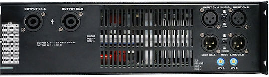 Ihos D-3600 Τελικός Ενισχυτής PA 2 Καναλιών 3600W/4Ω 1800W/8Ω με Σύστημα Ψύξης L005746