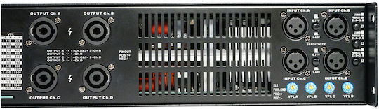 Ihos D-4004 Τελικός Ενισχυτής PA 4.0 Καναλιών 1800W/4Ω 900W/8Ω L005747