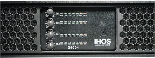 Ihos D-4004 Τελικός Ενισχυτής PA 4.0 Καναλιών 1800W/4Ω 900W/8Ω L005747